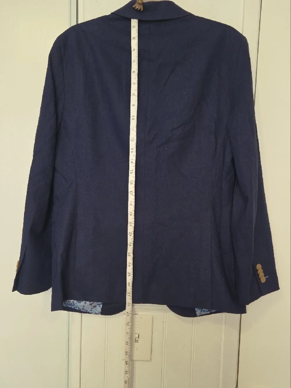 Tailorbyrd Navy Sport Coat with Floral Lining